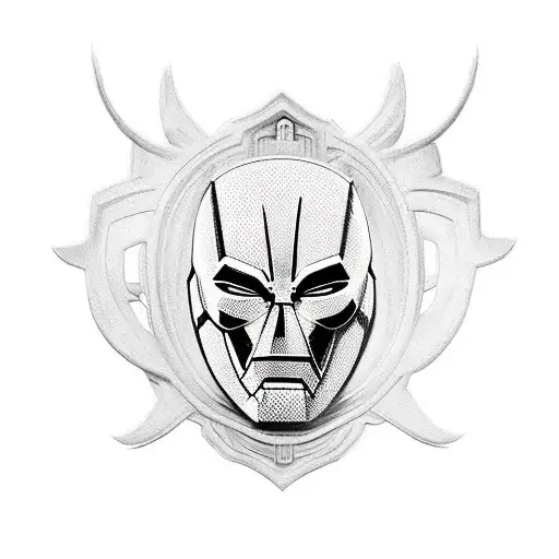 mask marvel anonymous grave  tattoo design idea
