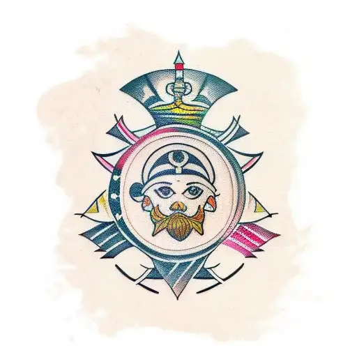 nordic tribal tattoo design idea