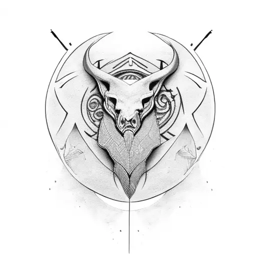 nordic tribal tattoo design idea