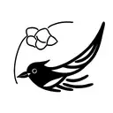 mix between person and bird tattoo design idea