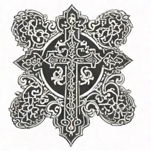 Orthodox Cross tattoo tattoo design idea