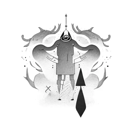 alone tattoo design idea