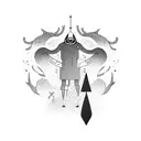 alone tattoo design idea