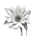 a flower playing the harmonica  tattoo design idea