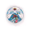 A snowboarder surrounded by the four elements (earth, air, fire, water) tattoo design idea