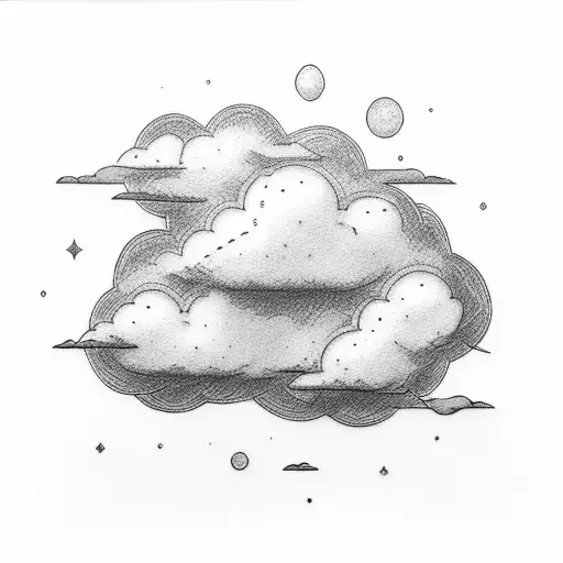 cloud  tattoo design idea