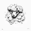 cloud  tattoo design idea
