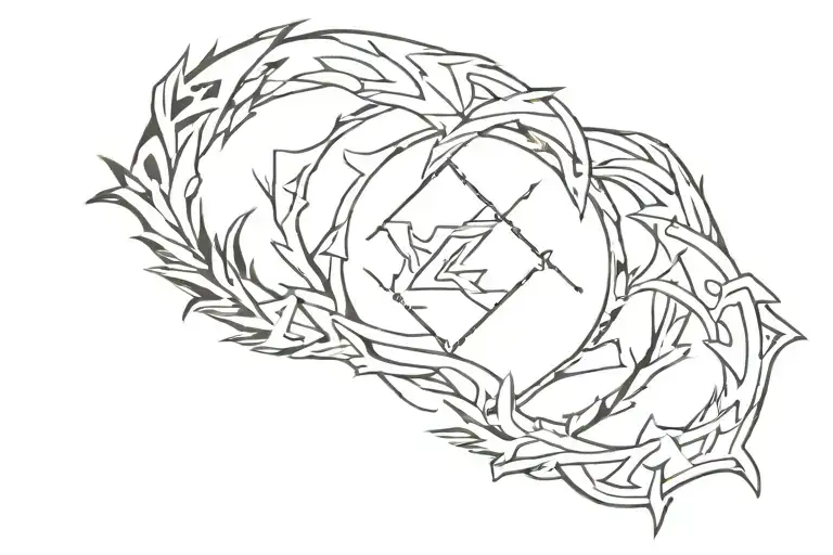 Horizon zero dawn cauldron symbols tattoo design idea