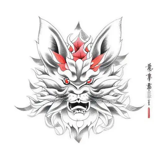 kurama tattoo design idea