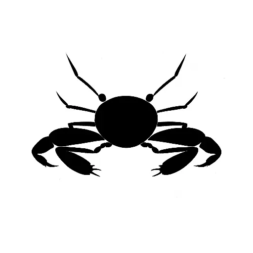 Blue Crab with crushed beer can tattoo design idea