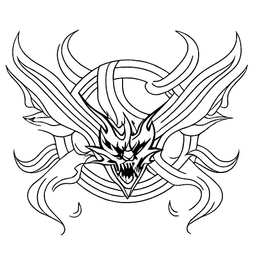 A minimalist tattoo of a sleek sports car with flames, combining the love for cars and fire elements tattoo design idea