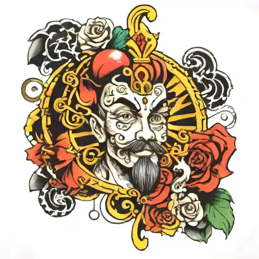 the man who lost his soul in a casino tattoo design idea