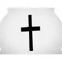 cross with rosary tattoo design idea