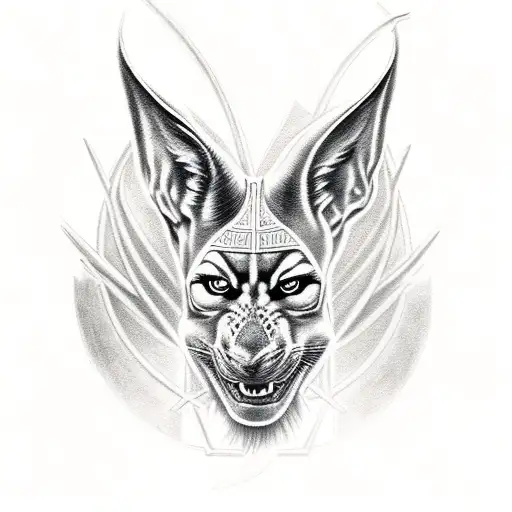Heart and feather on scales anubis weighing of the souls tattoo idea |  TattoosAI
