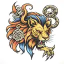 lion claw tattoo design idea