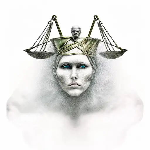 themis justice, spartacus anarchism, arena, scales tattoo design idea