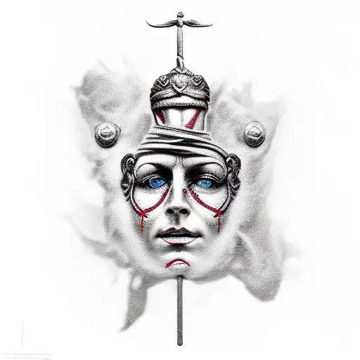 themis justice and spartacus anarchism tattoo design idea