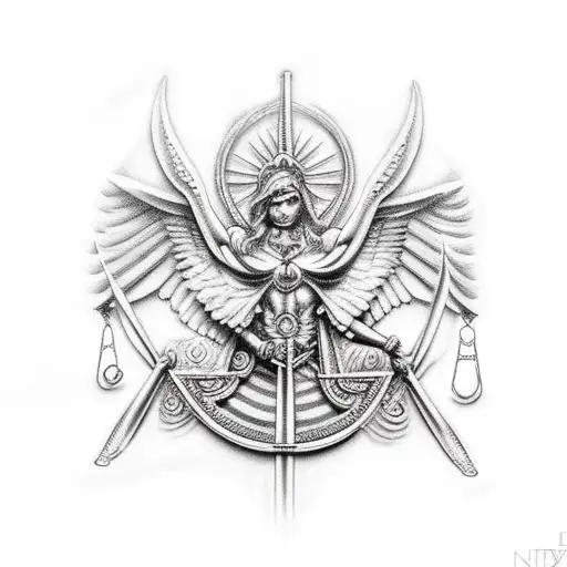 themis justice and spartacus anarchism tattoo design idea