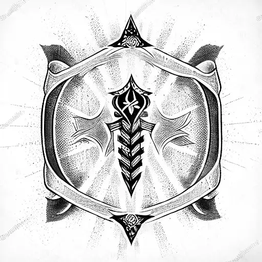 Ace of Spades with snake tattoo design idea