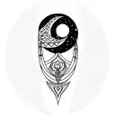 neck tattoo connecting to sternum tattoo of snake with moon phase with peonys, witchy, feminine  tattoo design idea