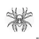 Spider tattoo design idea