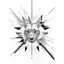 x axis tattoo design idea