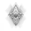 x axis tattoo design idea