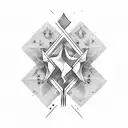 x axis tattoo design idea