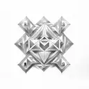 x axis number tattoo design idea