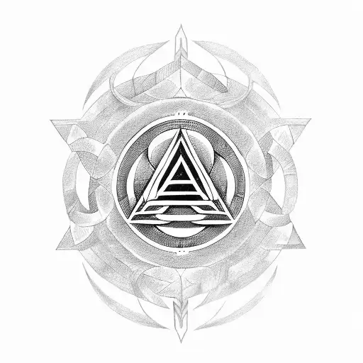 Valknut Symbol tattoo design idea