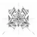 Valknut Symbol tattoo design idea