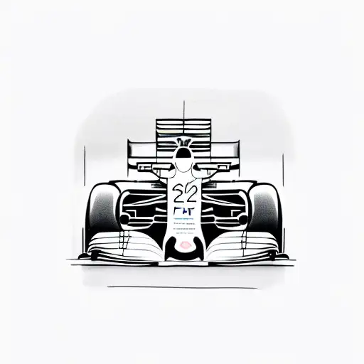 f1 car tattoo design idea