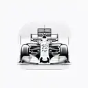 f1 car tattoo design idea