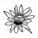 red clover flower and indian paintbrush flower tattoo design idea