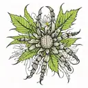 tarantula edelweiss tattoo design idea