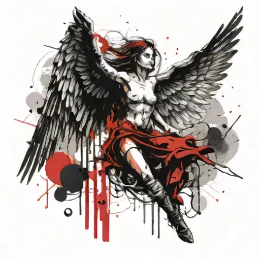 archangel Raphael angel tattoo design idea