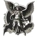 archangel Raphael tattoo design idea
