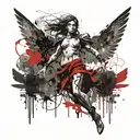 archangel Raphael angel tattoo design idea