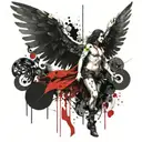 archangel Raphael angel tattoo design idea