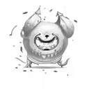 the word boo with bdsm stuff tattoo design idea