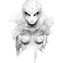 the word boo with bdsm stuff tattoo design idea