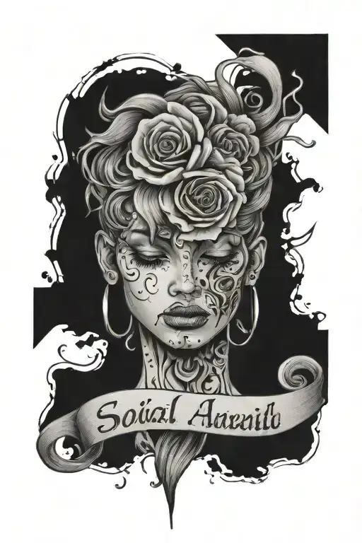social anxiety, hurt soul, alone  tattoo design idea