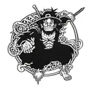 one piece luffi tattoo design idea