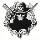 one piece luffi tattoo design idea