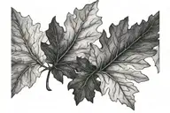 Oak Leaf tattoo design idea