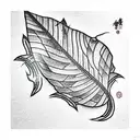 Leaf tattoo design idea