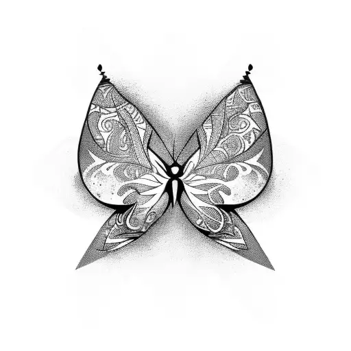 alas de mariposa  tattoo design idea