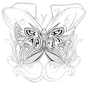 mariposa  tattoo design idea