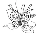 mariposa  tattoo design idea