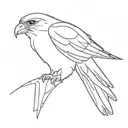 Peregrine falcon tattoo design idea